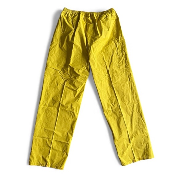New Columbia Waterproof Nylon Shell Rain Pants Outdoor Fishing Camping Yellow XL - Picture 3 of 9